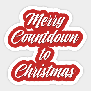 Countdown to Christmas Sticker